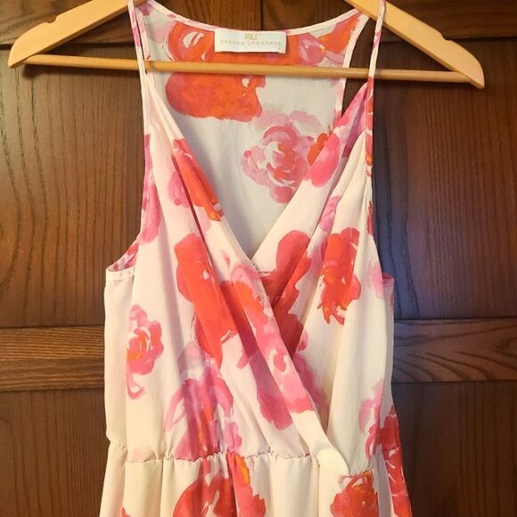 Amanda Uprichard Dress Silk Floral Chelsea Dress Size Medium - Picture 3 of 8